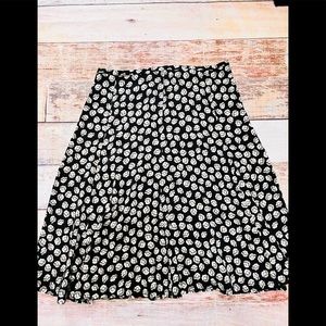 Diane Von‎ Furstenberg DVF Ballet Rose New black skirt size 4 NWT